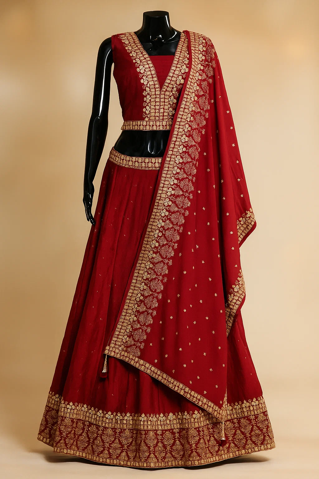 Brown Lehenga