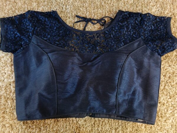 Raw silk blouse